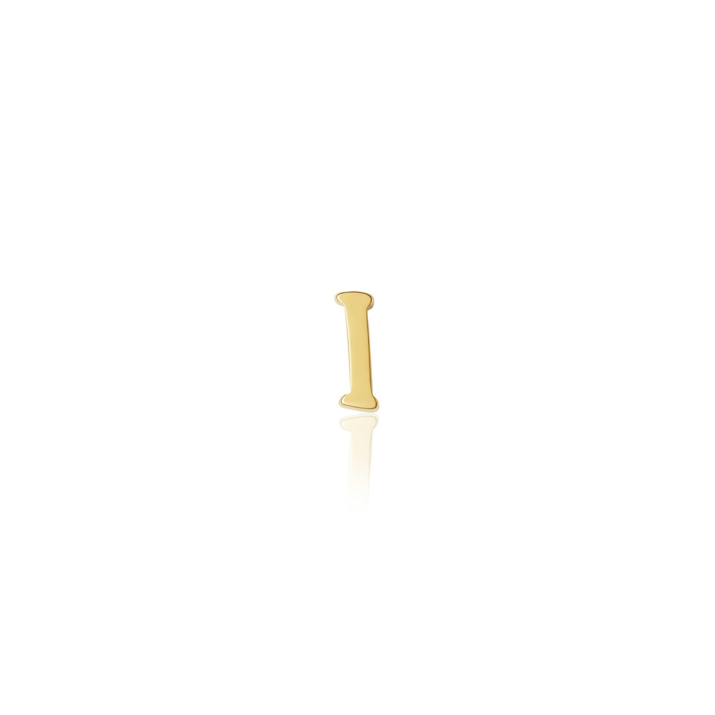 Fixed Charm - Handwritten Initial Charm (Gold)