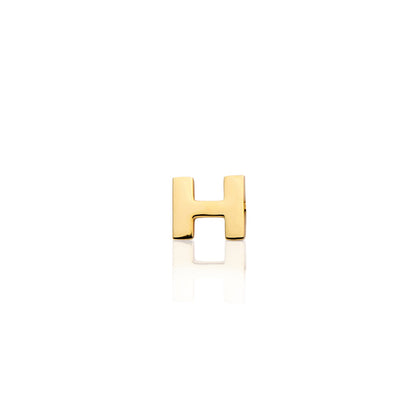 Mini Letter & Heart Birthstone Layered Necklace Set (Gold)