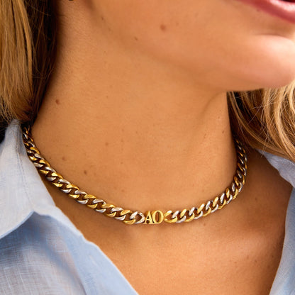 Initial Curb Set (Gold/Silver)