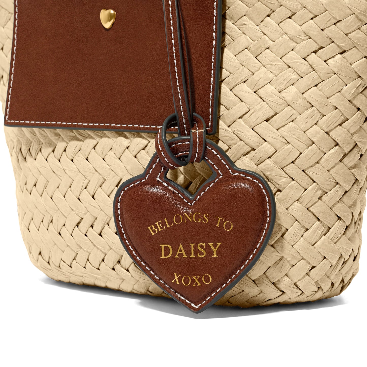 Kid's Raffia Structured Bag (Natural)