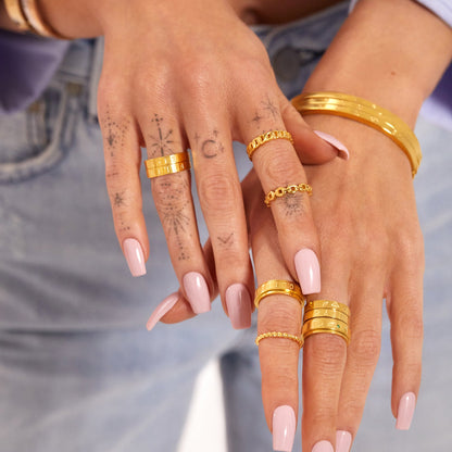 Custom Stamped Ring (Gold)