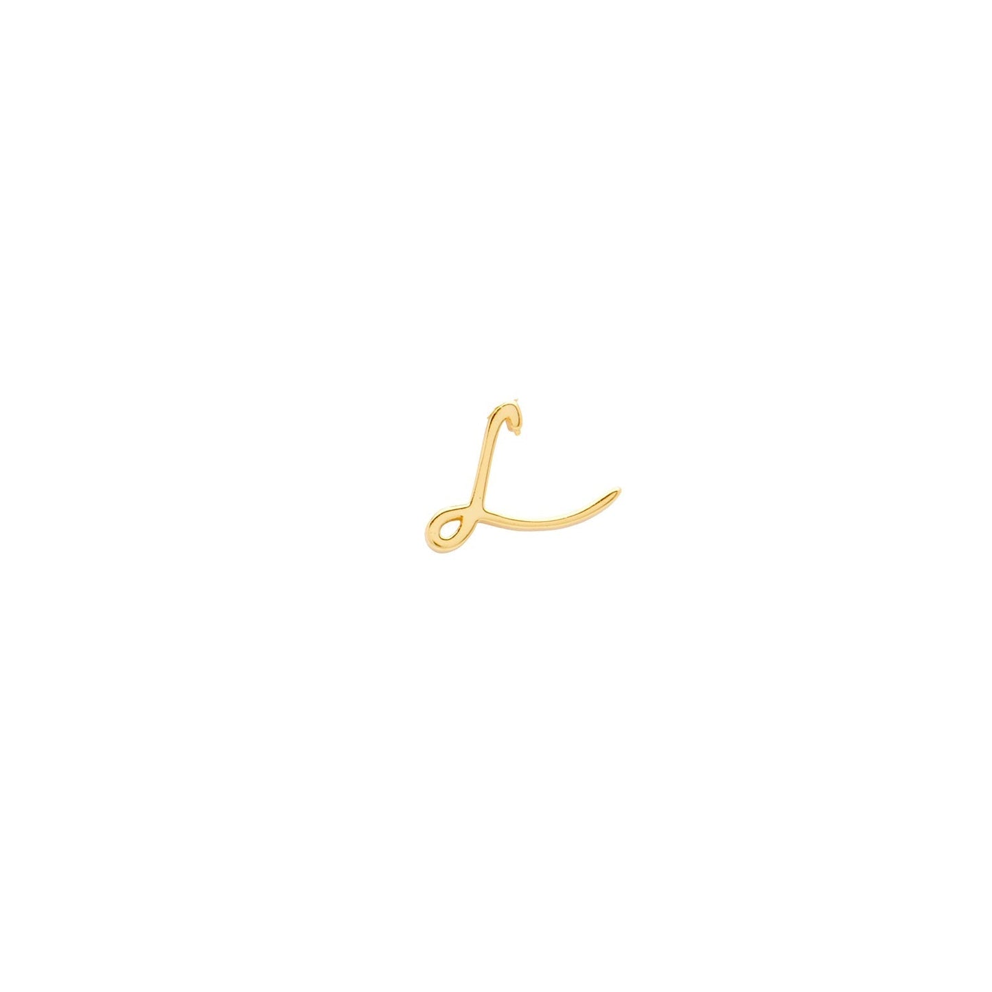 Signature Initial Stud Earring (Gold)
