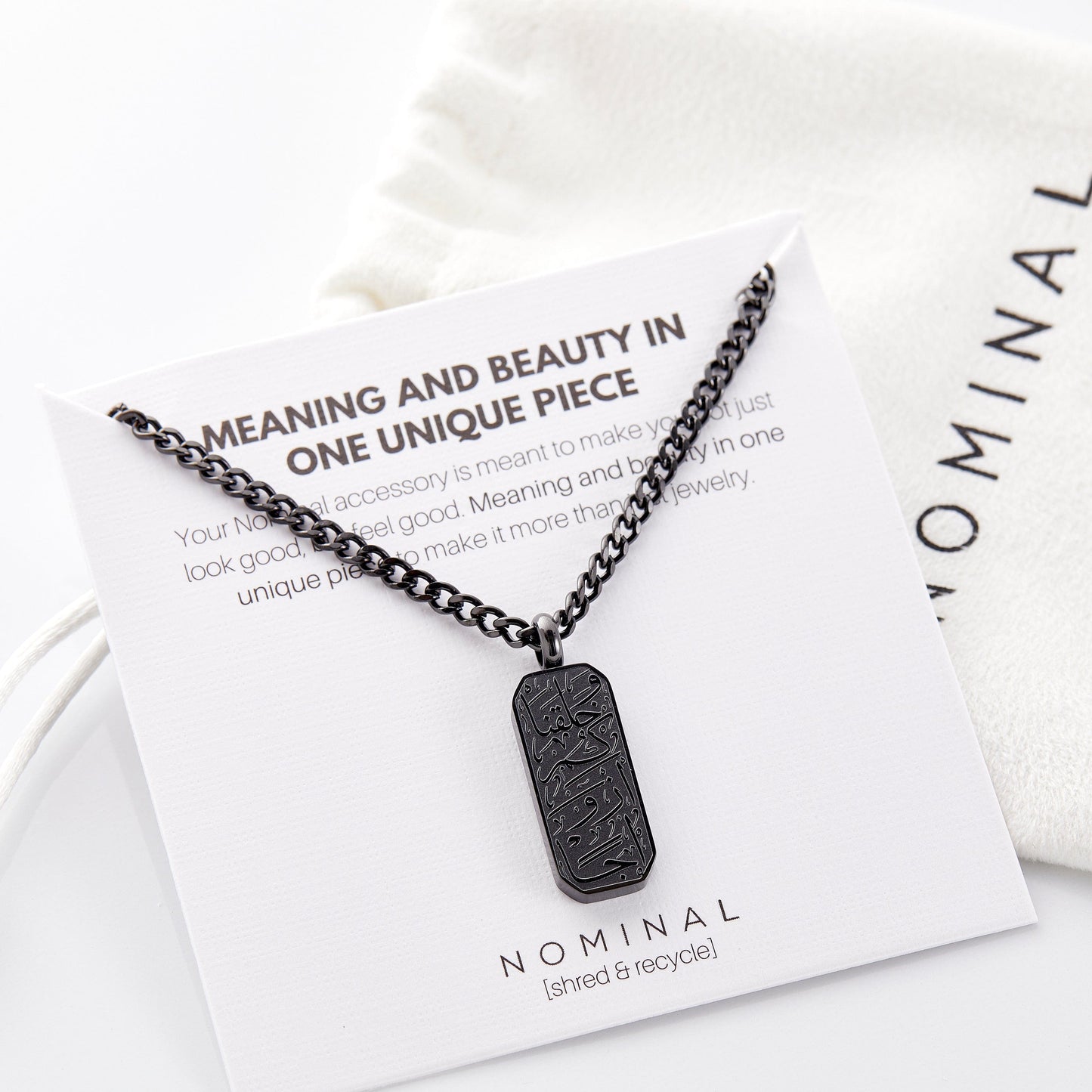 And We Created You In Pairs' Tag Necklace | Men