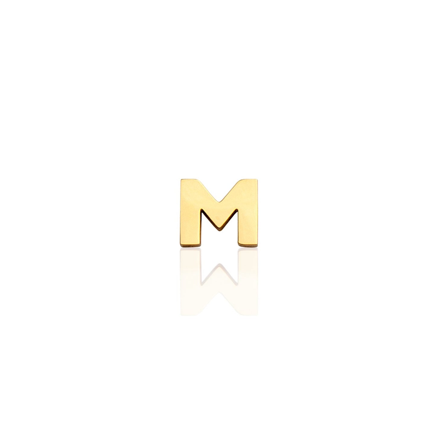Made Mine Mini Letter Sphere Chain Necklace (Gold)
