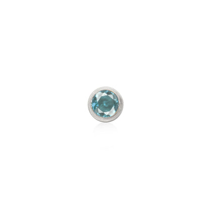 Custom Retro Birthstone (Silver)