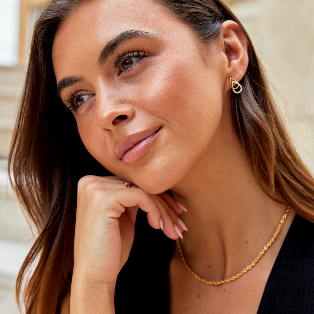 Mara Teardrop Link Earrings