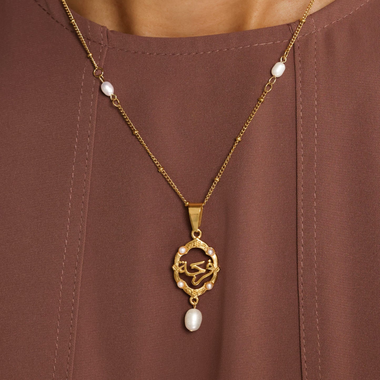 Farah | Joy Framed Pearl Necklace