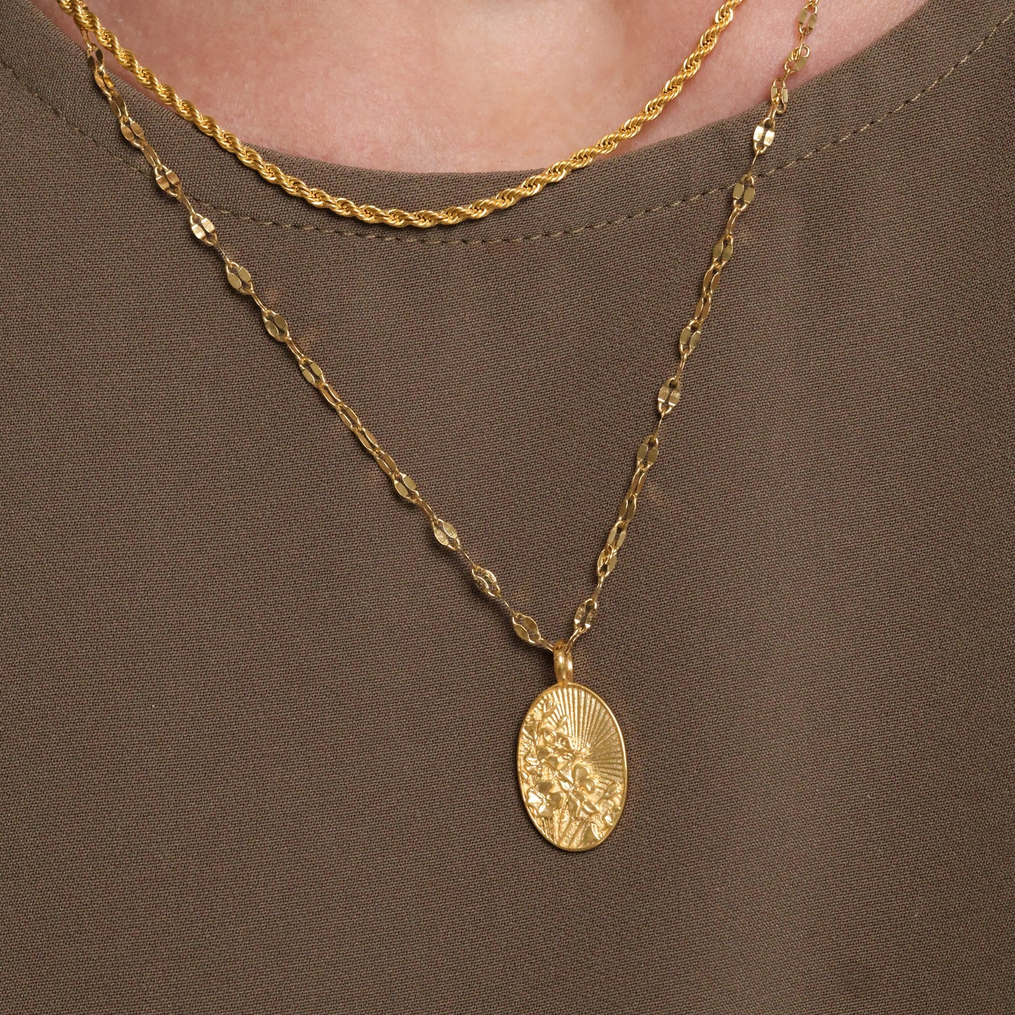 Blooming Palestine Poppies Necklace