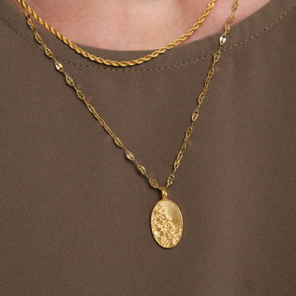 Blooming Palestine Poppies Necklace