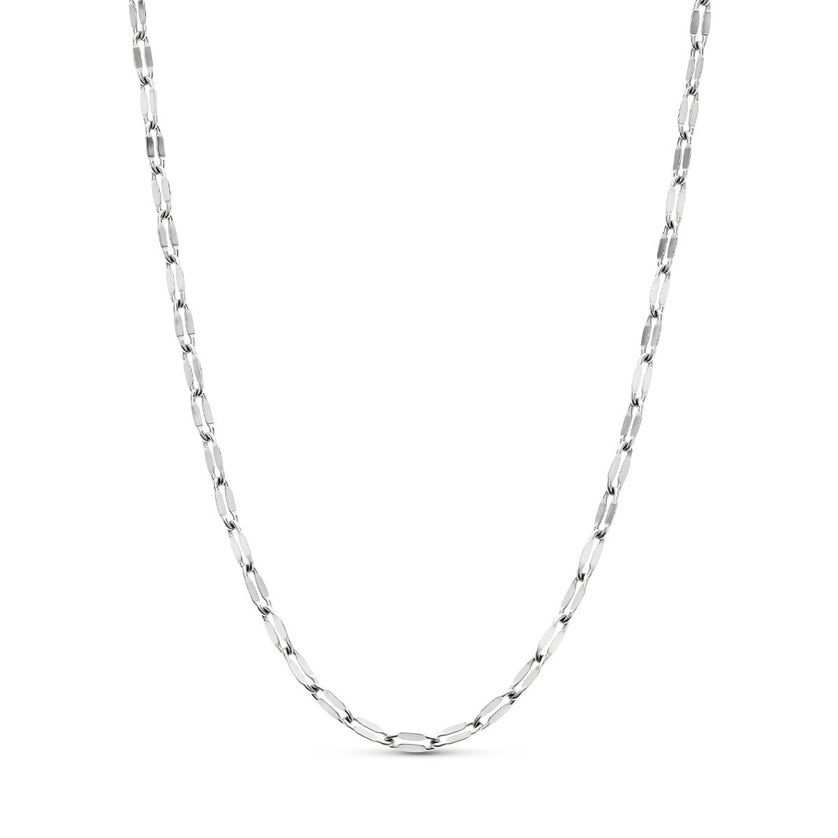 Organic Fingerprint Droplet Necklace (Silver)