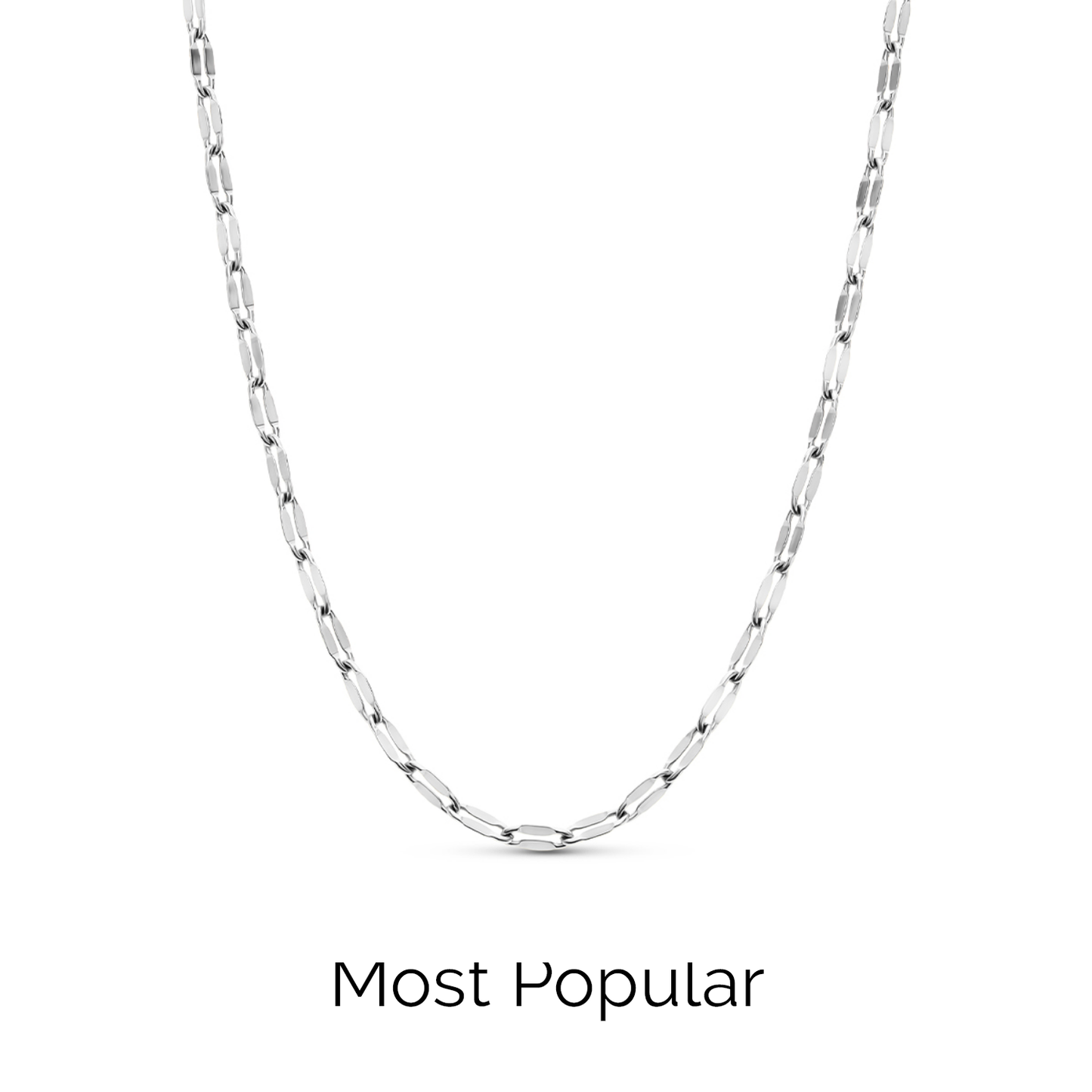 Round Photo Locket Sphere Necklace (Silver)