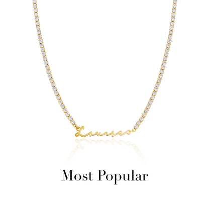 Signature Name Necklace (Gold)