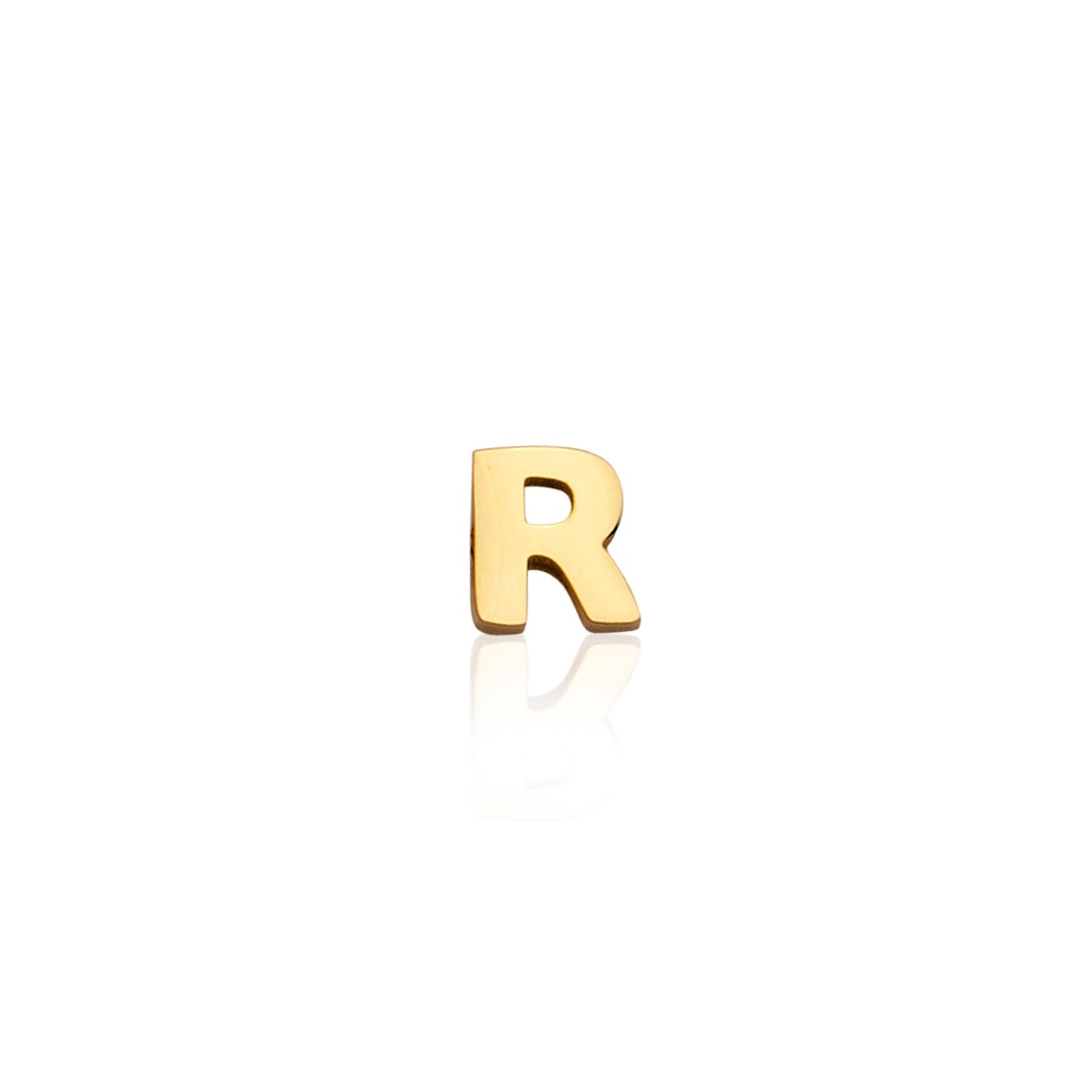 Made Mine Mini Letter Sphere Chain Necklace (Gold)