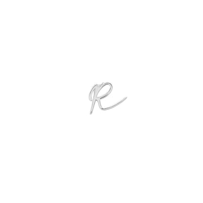 Signature Initial Stud Earring (Silver)