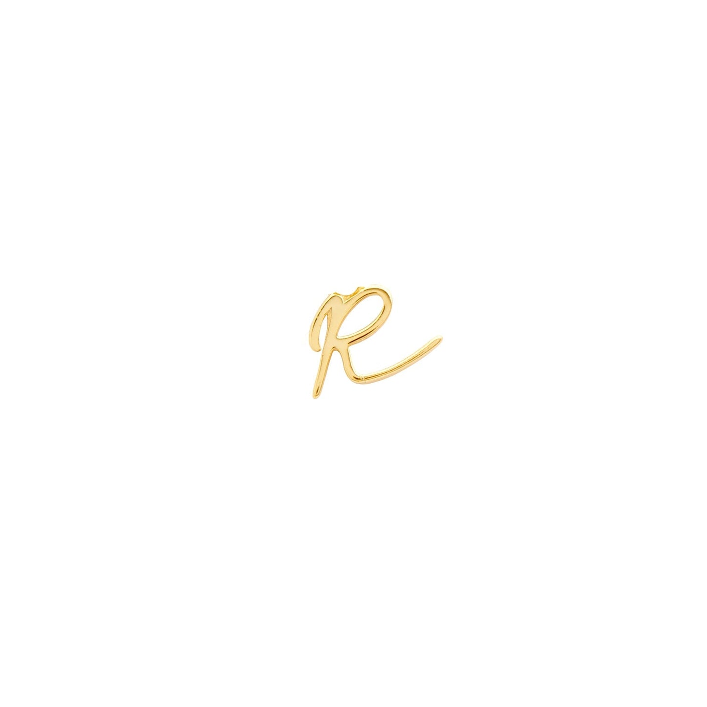 Signature Initial Stud Earring (Gold)