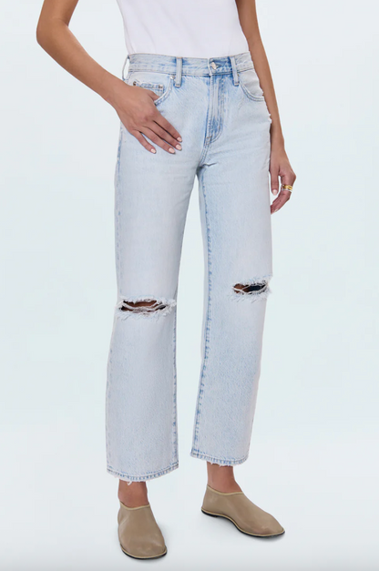 lexi mid rise bowed straight - solstice distressed