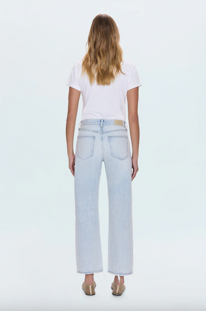 lexi mid rise bowed straight - solstice distressed