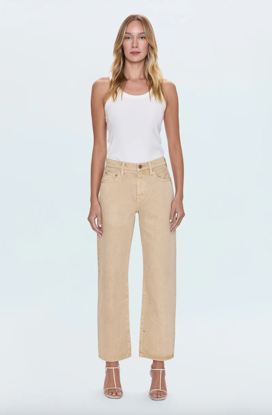 lexi mid rise bowed straight - sand dollar