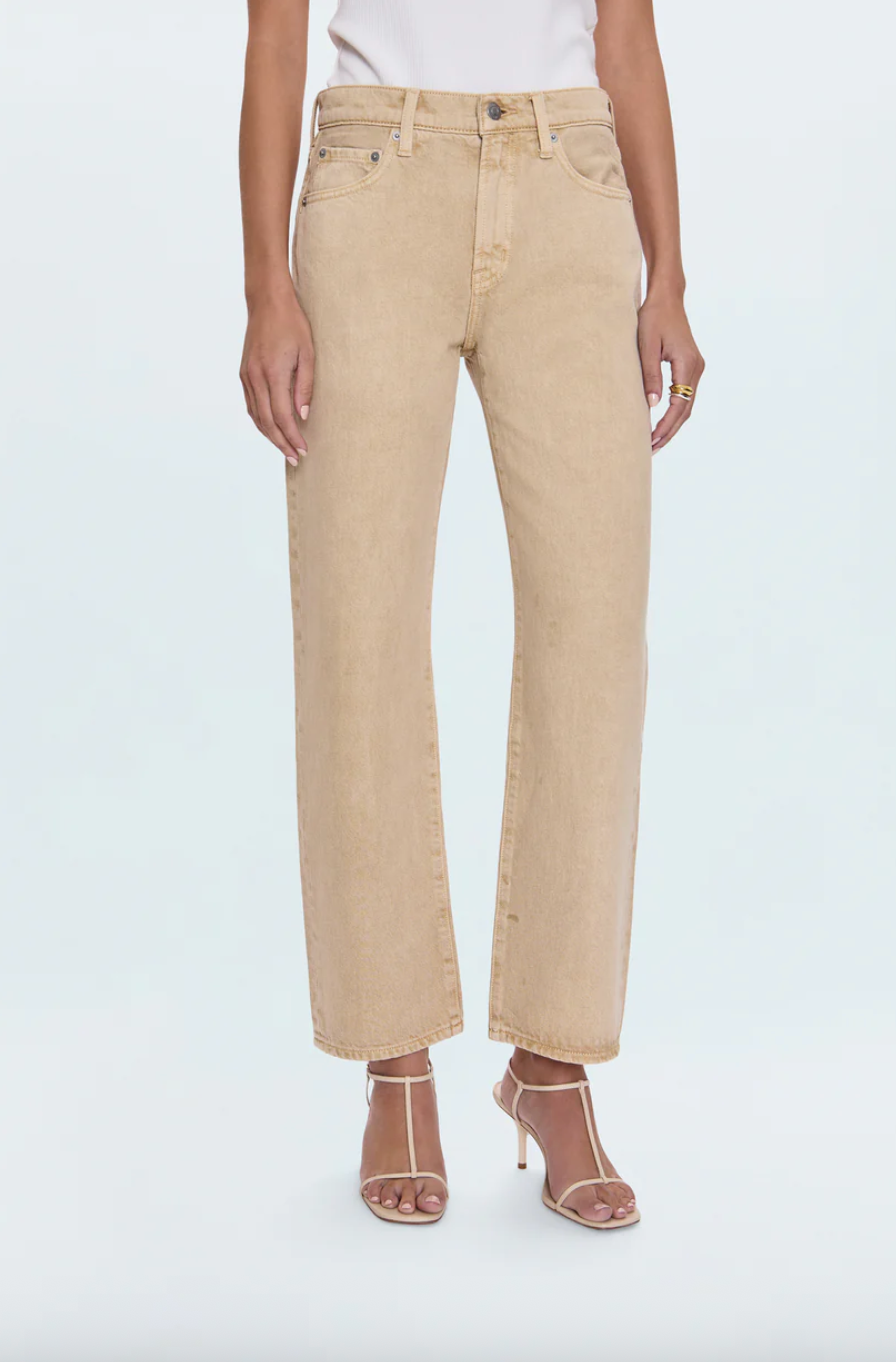 lexi mid rise bowed straight - sand dollar