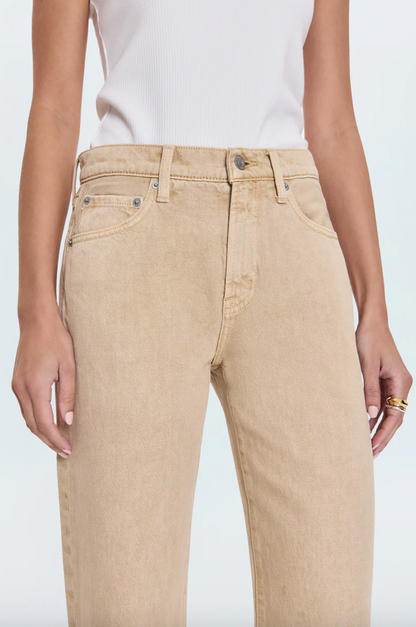 lexi mid rise bowed straight - sand dollar