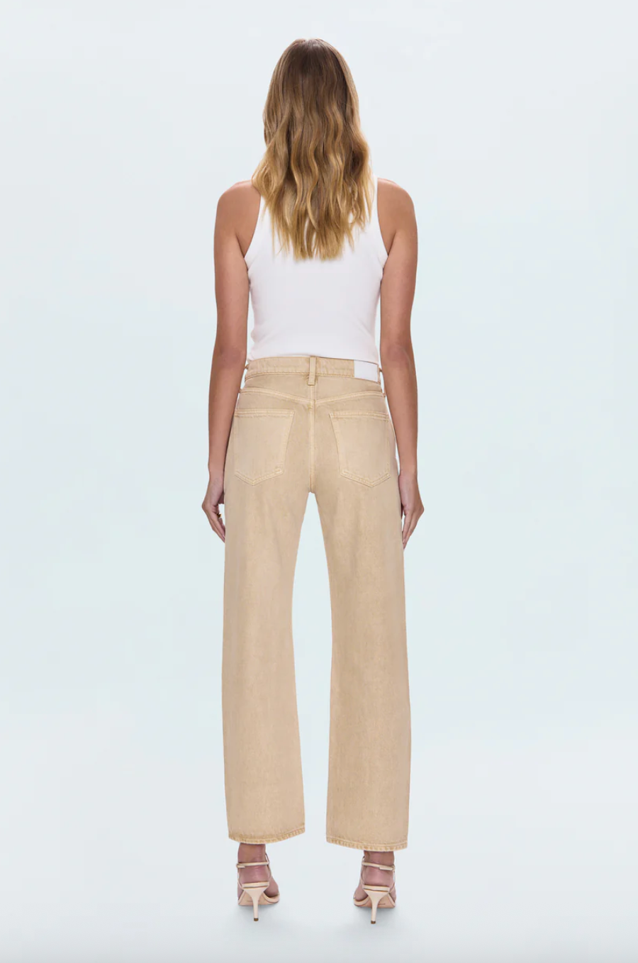 lexi mid rise bowed straight - sand dollar