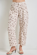 western graphic doodle pants