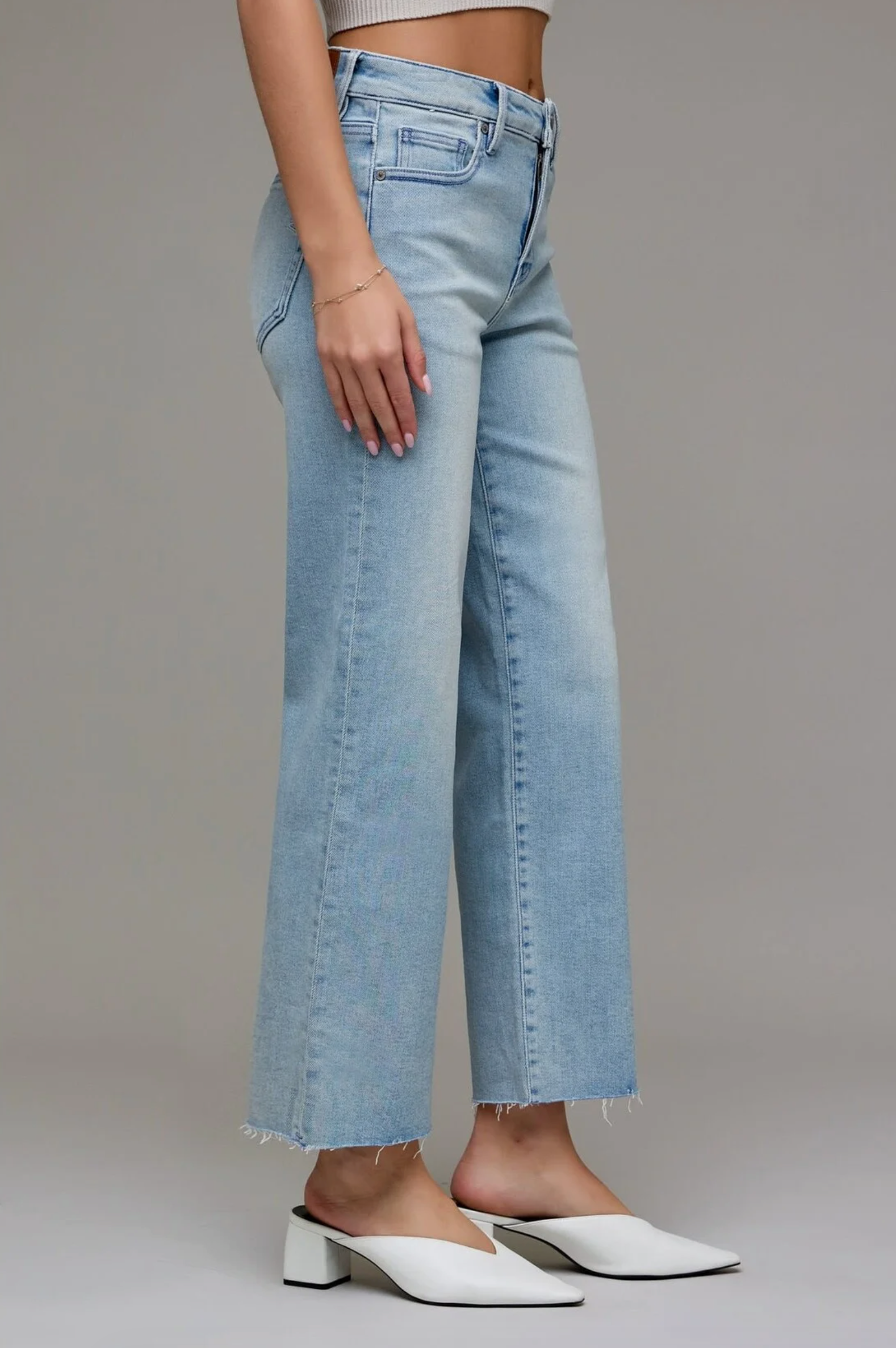 ella crop straight - vintage