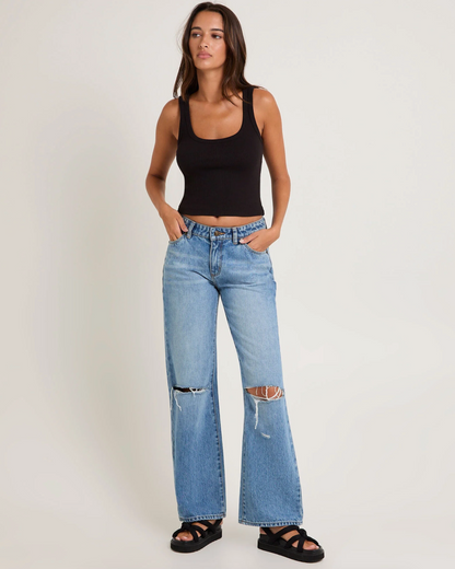 rolla's heidi low jean - brad blue