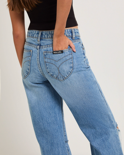 rolla's heidi low jean - brad blue