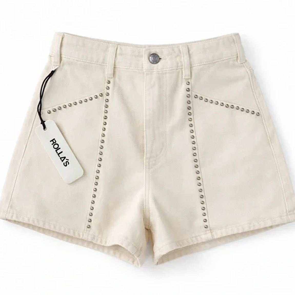 mirage shorts - cream sparkle