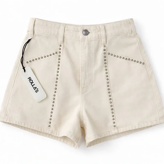 mirage shorts - cream sparkle