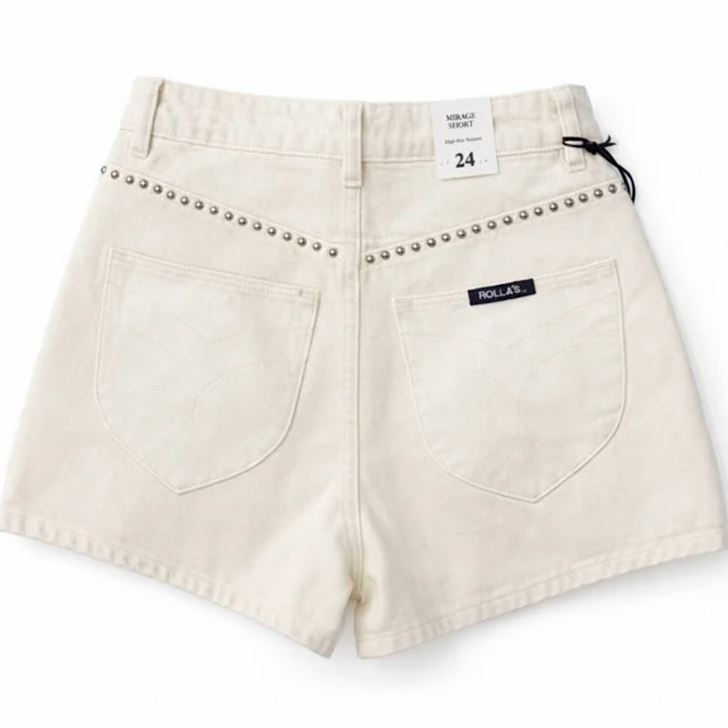 mirage shorts - cream sparkle