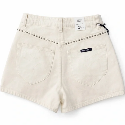 mirage shorts - cream sparkle