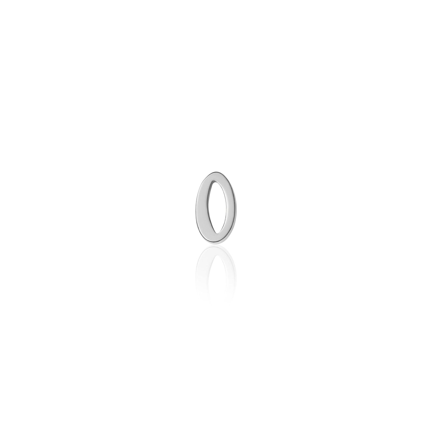 Fixed Charm - Handwritten Initial Charm (Silver)