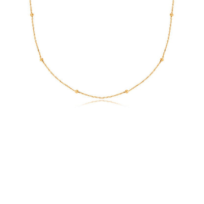 Mini Written In The Stars Initial Tag Necklace (Gold)