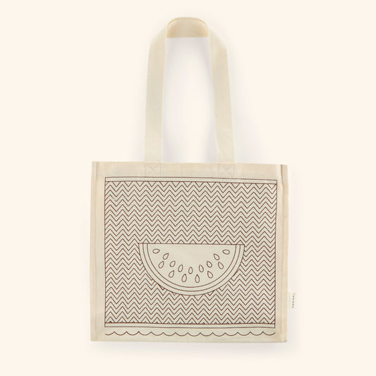 Palestine Keffiyeh Watermelon Tote