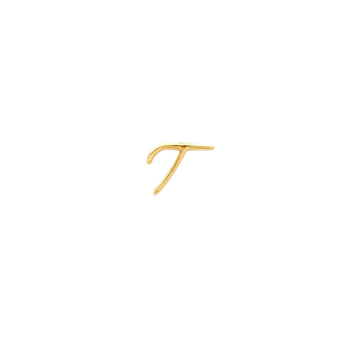 Signature Initial Stud Earring (Gold)