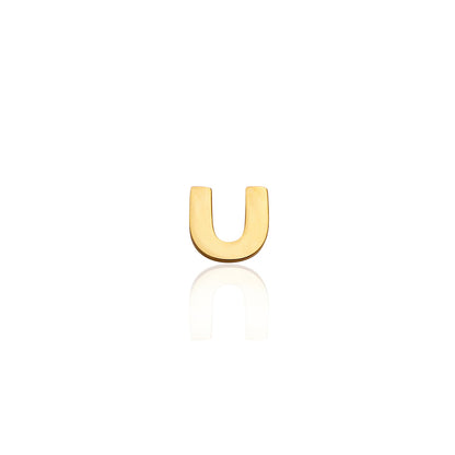 Mini Letter & Heart Birthstone Layered Necklace Set (Gold)