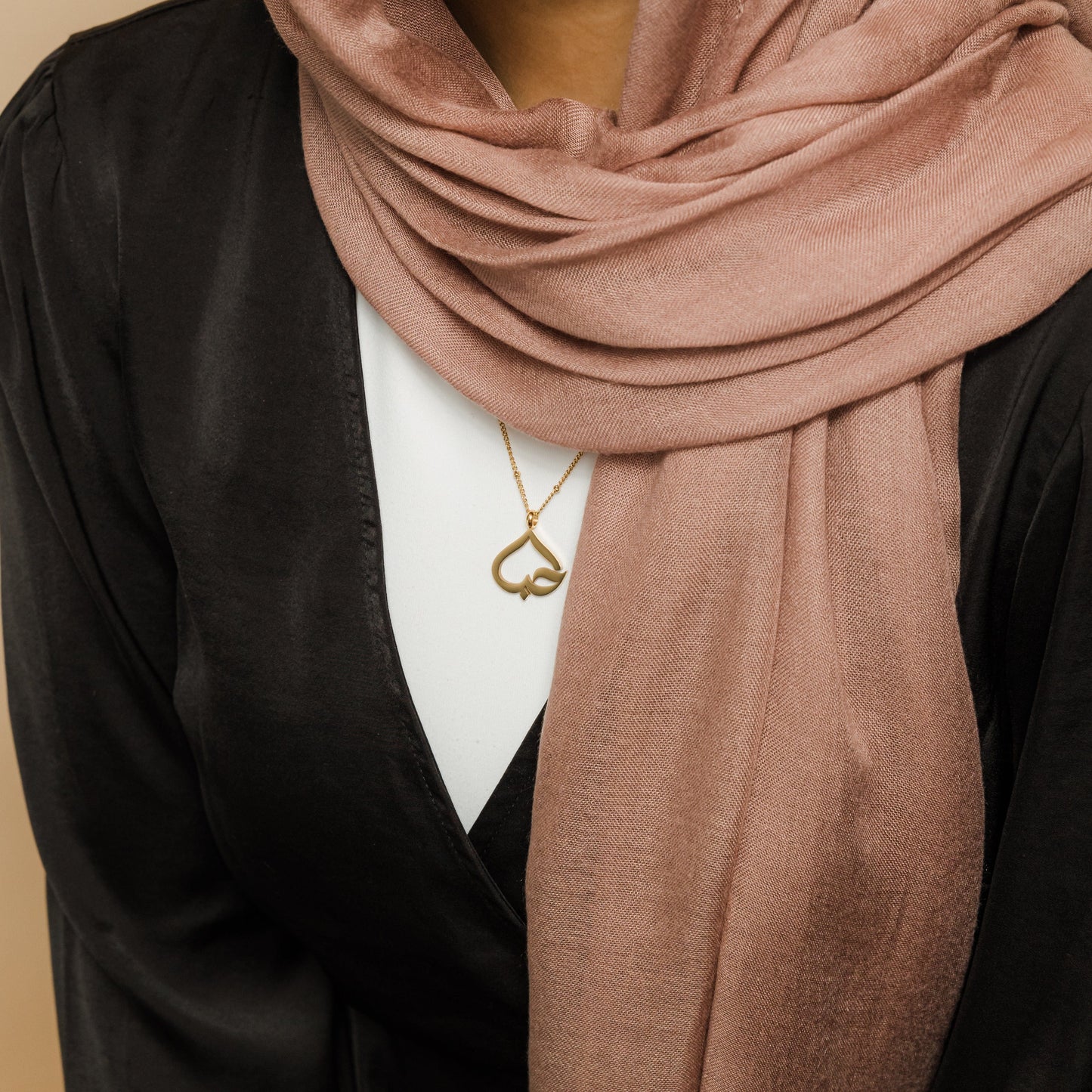 Love' Heart Calligraphy Necklace