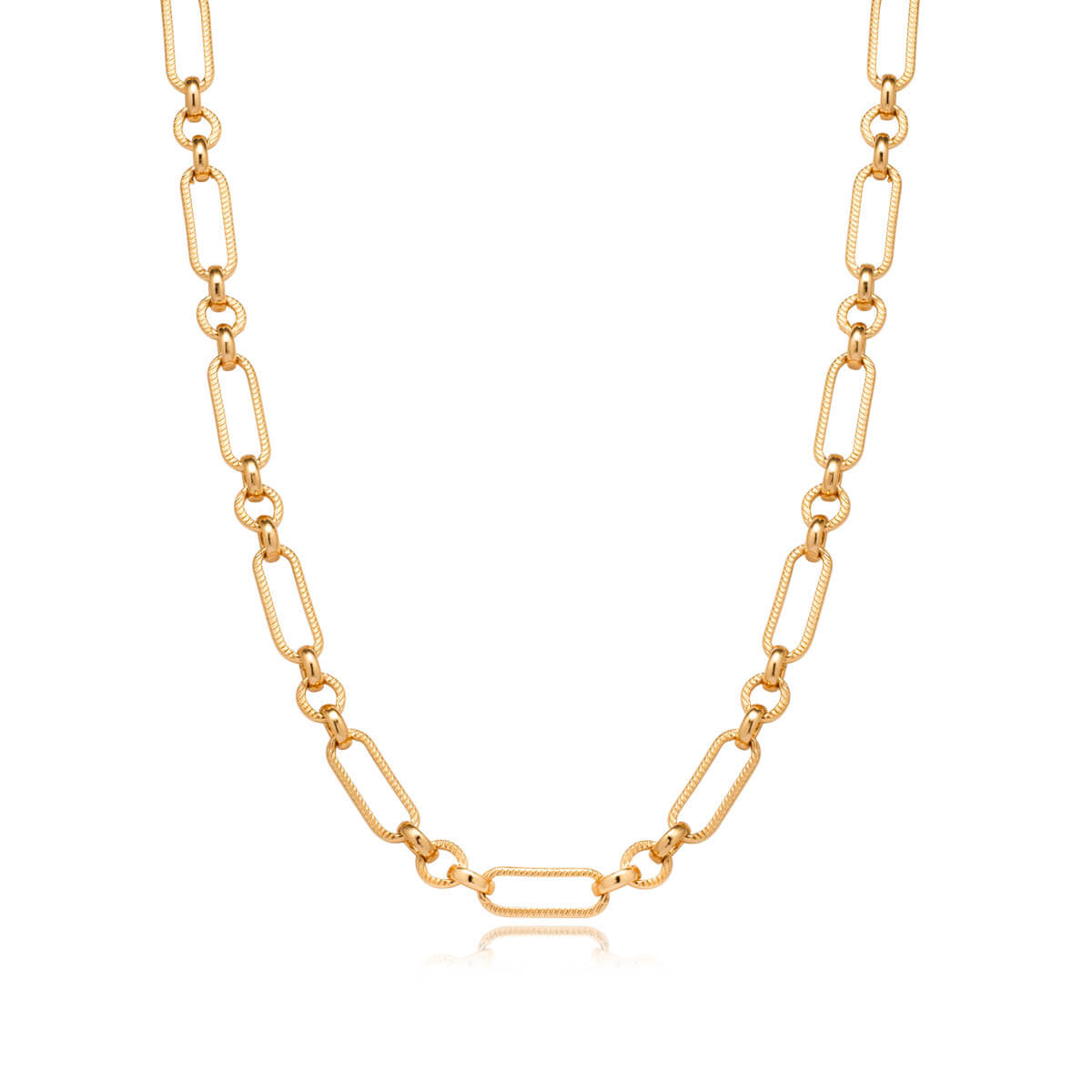Floating Charm Cushion Locket Necklace (Gold)