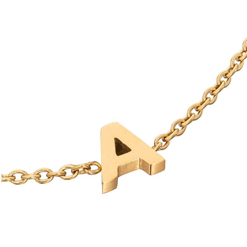 Made Mine Initial Anklet (Gold)