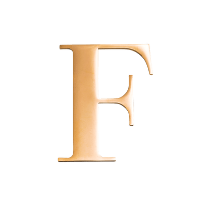Jewellery Box Gold Small Metal Letter