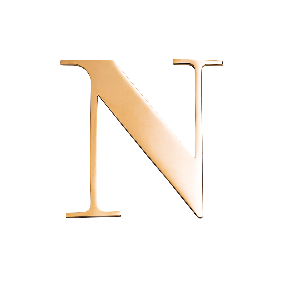 Jewellery Box Gold Small Metal Letter
