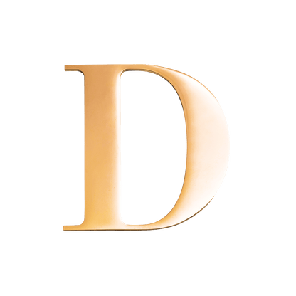 Metal Letter Pins (Gold)