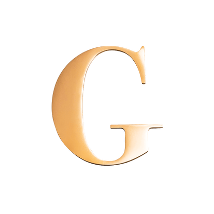 Large Metal Letters - Gold