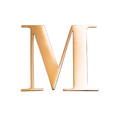 Large Metal Letters - Gold