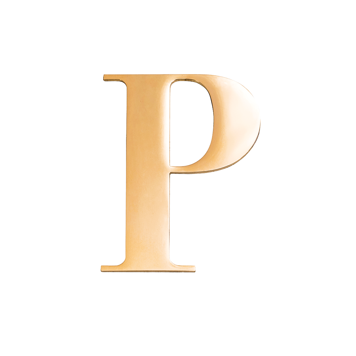Small Metal Letter Pins (Gold)