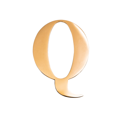 Small Metal Letter Pins (Gold)