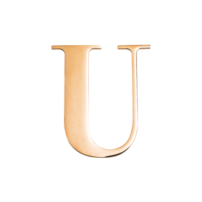 Small Metal Letter Pins (Gold)