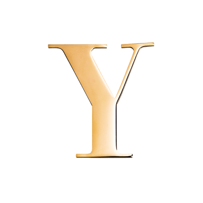 Small Metal Letter Pins (Gold)